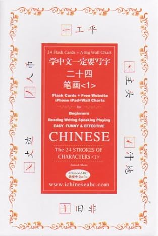 Chinese - The 24 Strokes of Characters 1